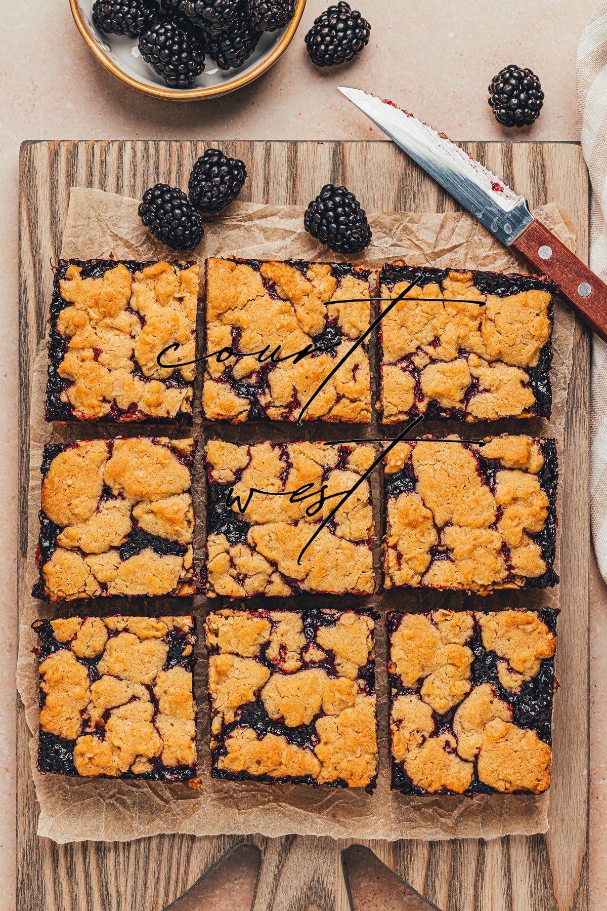 Blackberry Crumble Bars (Exclusive Recipe)