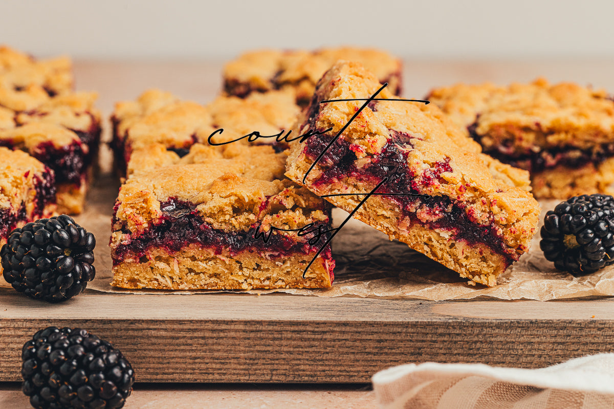 Blackberry Crumble Bars (Exclusive Recipe)