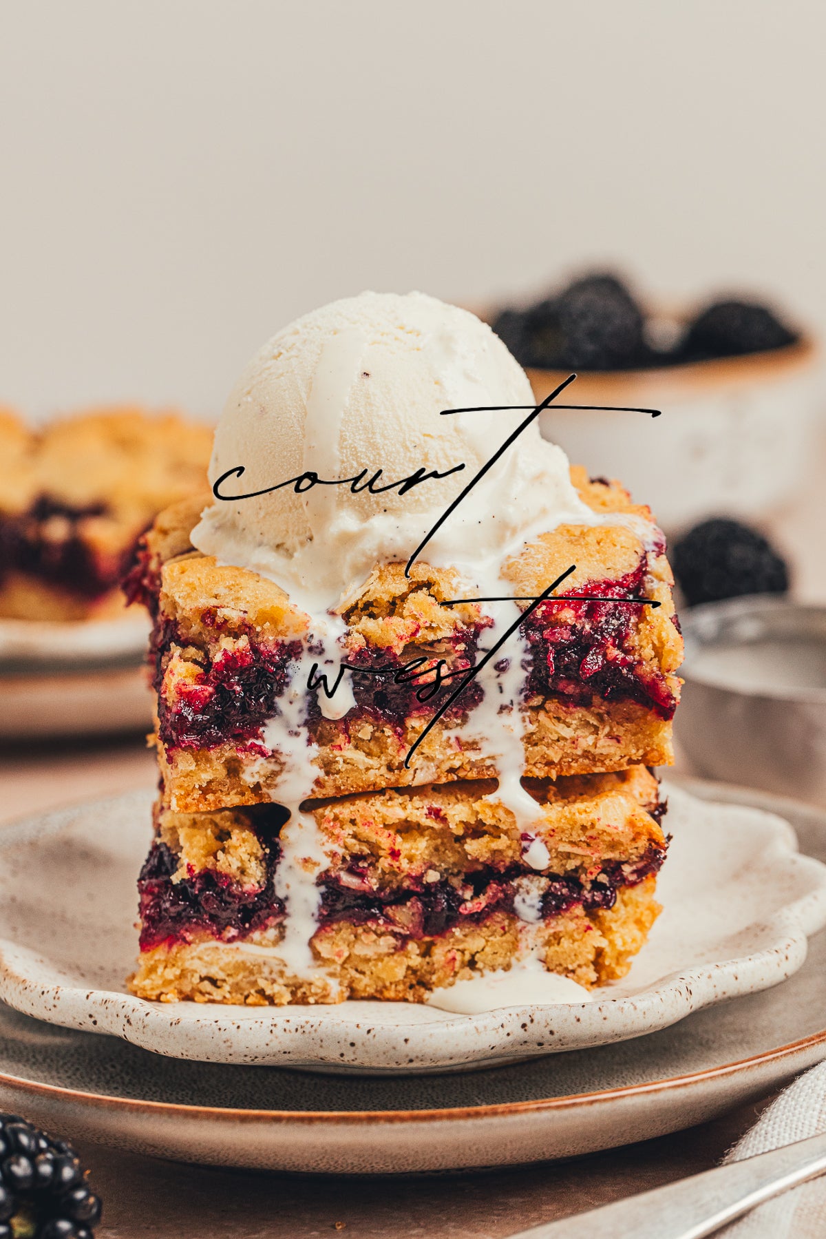Blackberry Crumble Bars (Exclusive Recipe)