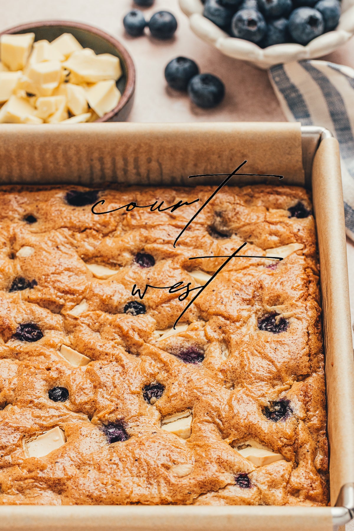 Brown Butter Blueberry Blondies (Exclusive Recipe)