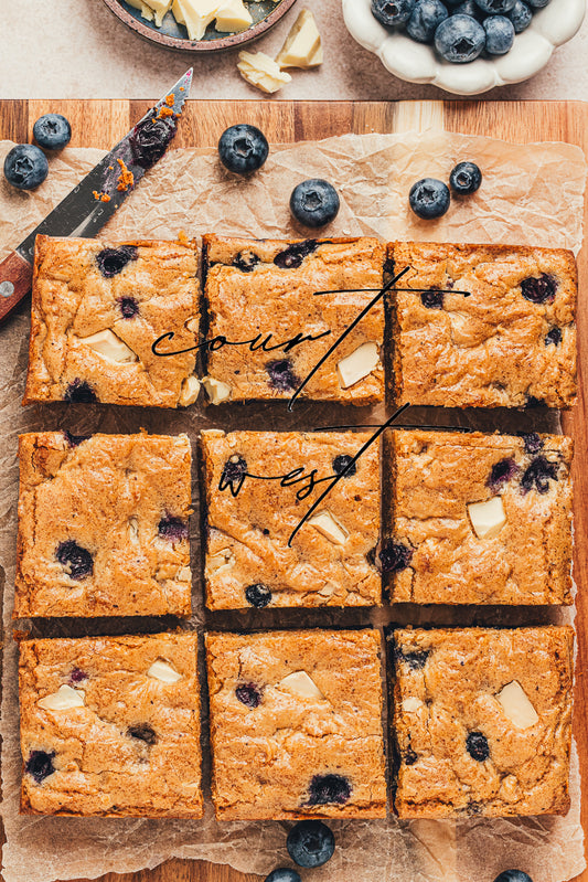 Brown Butter Blueberry Blondies (Exclusive Recipe)