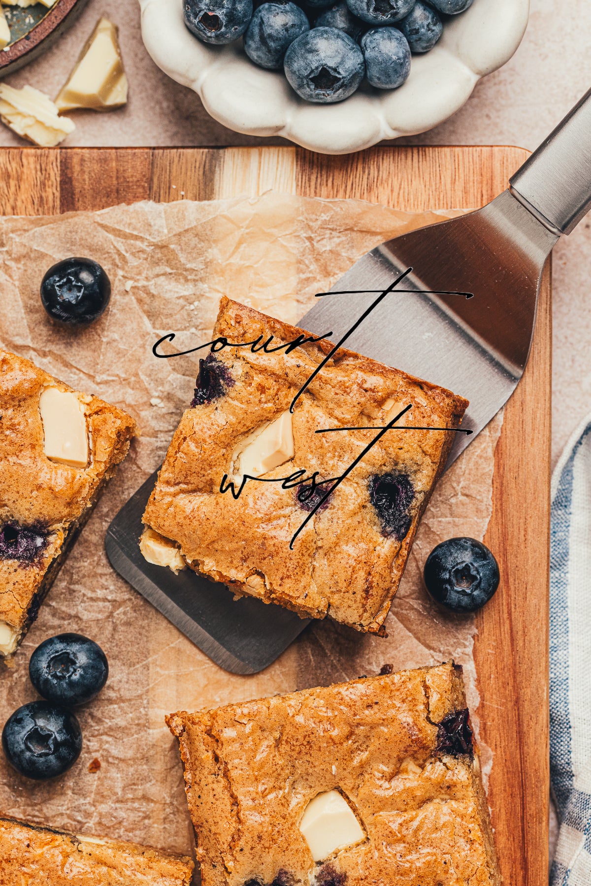 Brown Butter Blueberry Blondies (Exclusive Recipe)