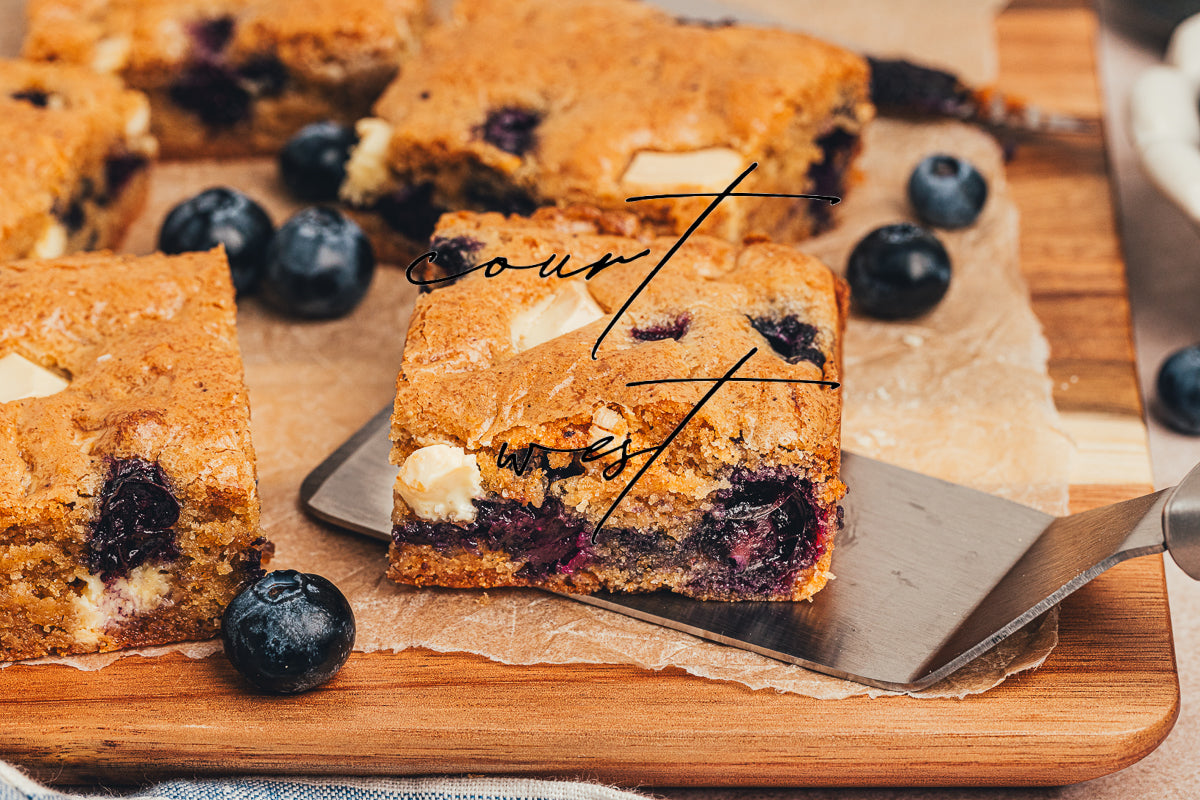 Brown Butter Blueberry Blondies (Exclusive Recipe)