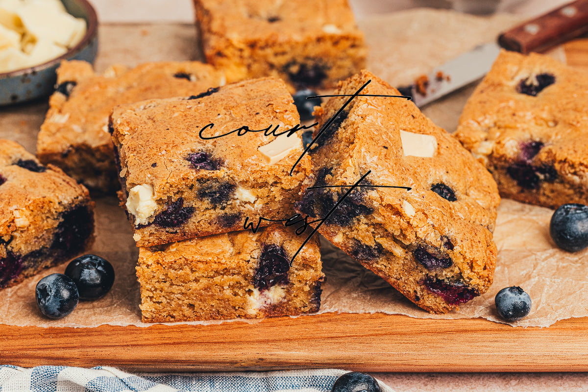 Brown Butter Blueberry Blondies (Exclusive Recipe)
