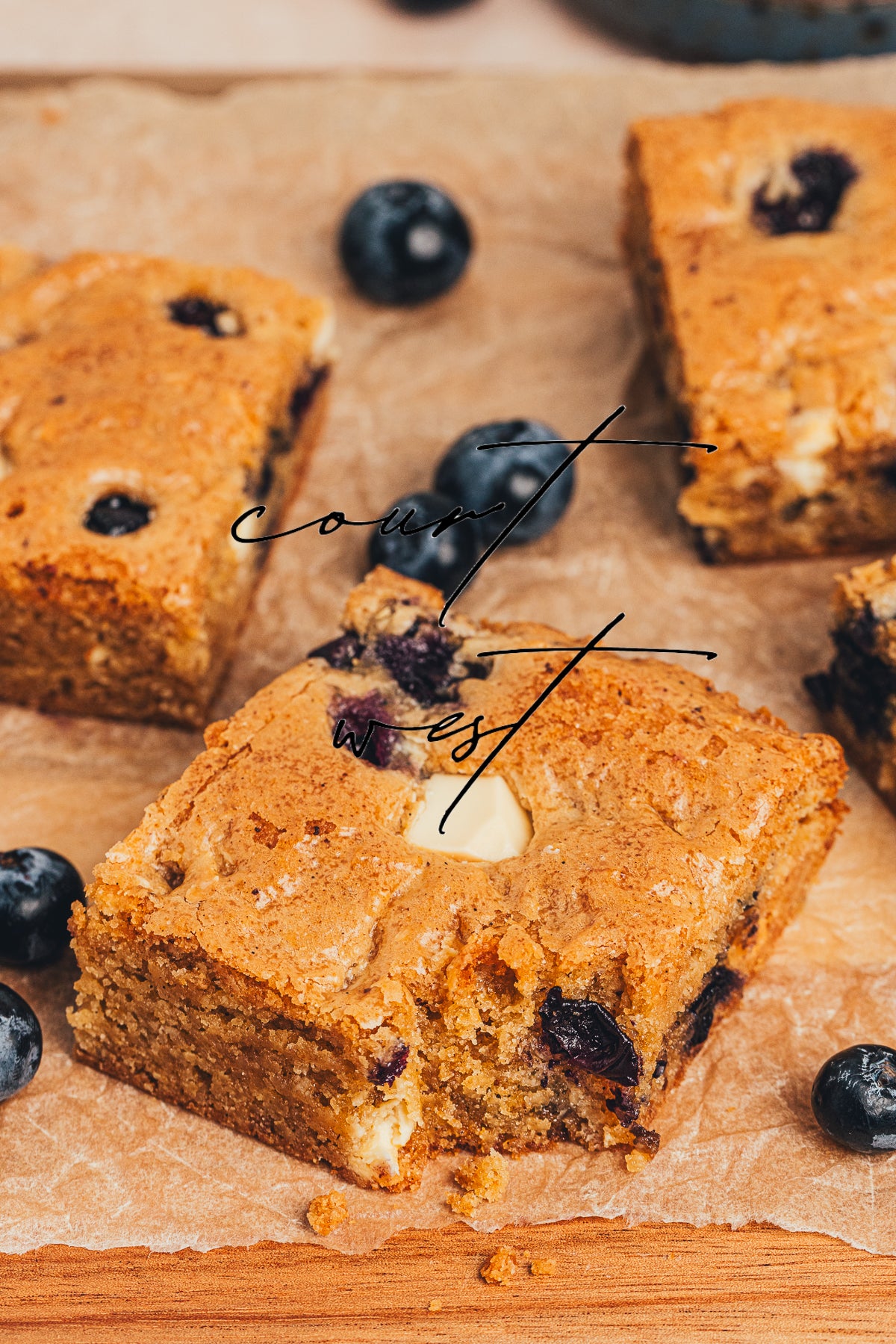 Brown Butter Blueberry Blondies (Exclusive Recipe)