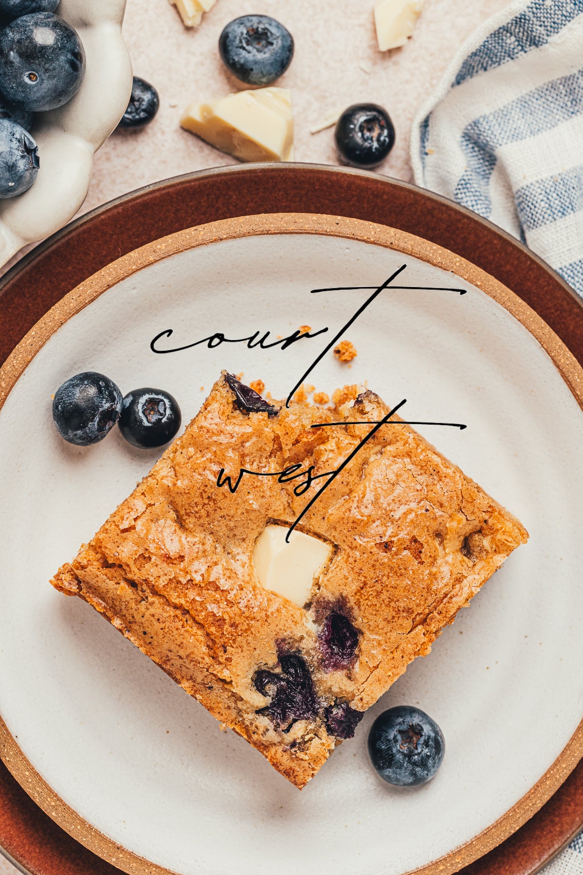 Brown Butter Blueberry Blondies (Exclusive Recipe)