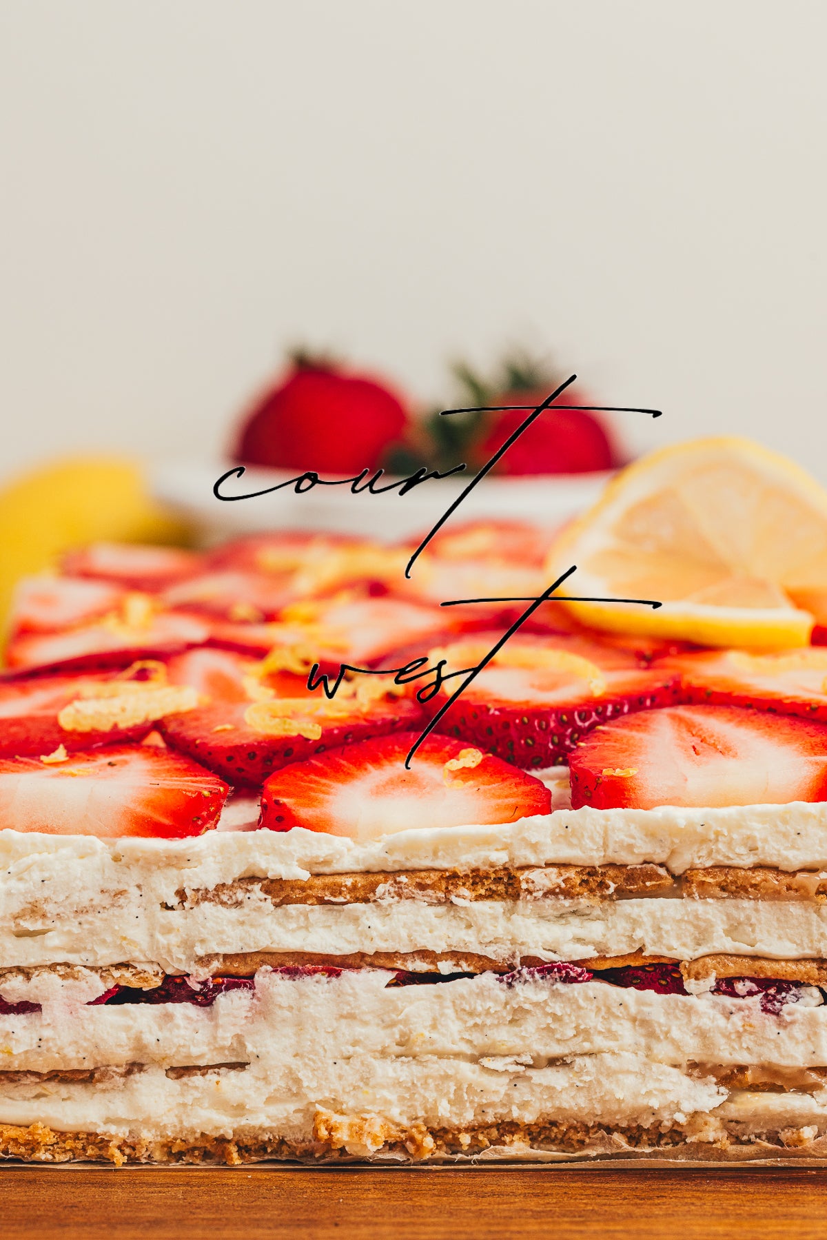 No-Bake Strawberry Lemon Icebox Cake (Exclusive Recipe)