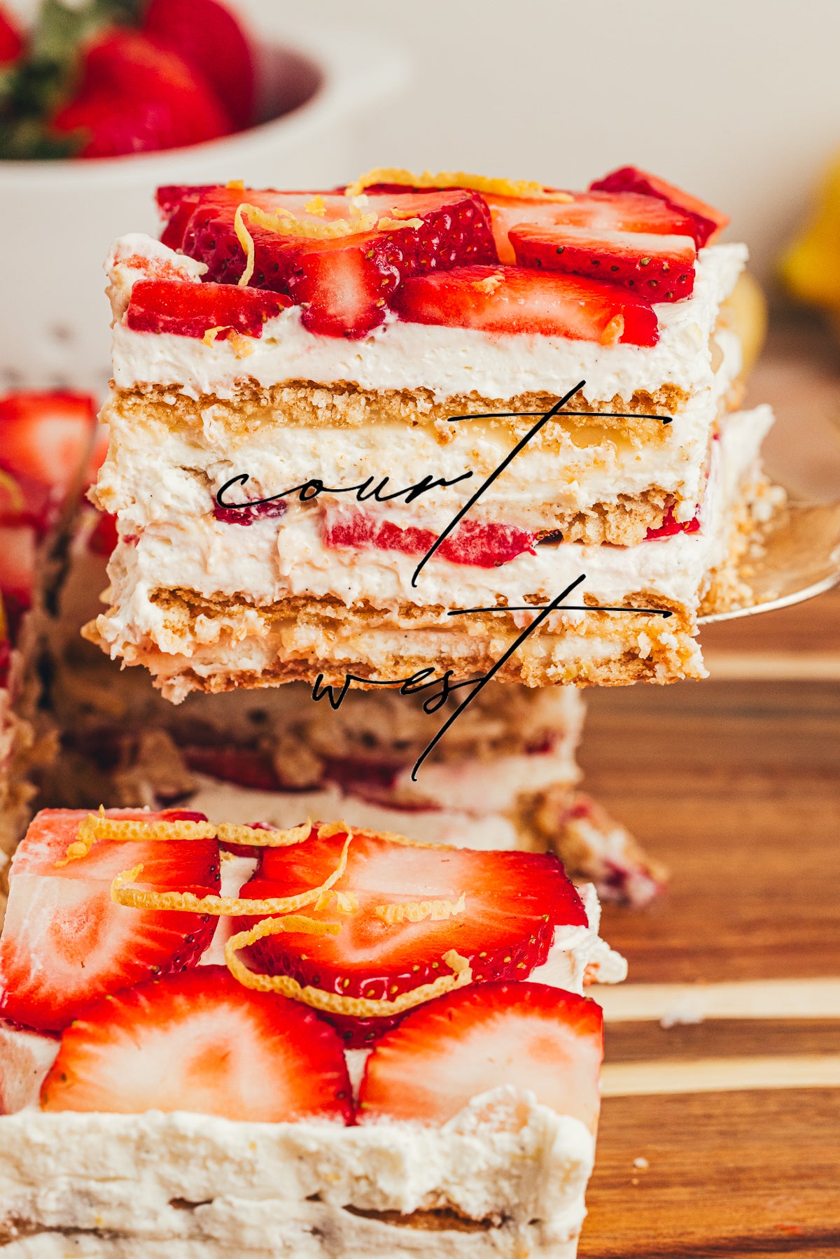 No-Bake Strawberry Lemon Icebox Cake (Exclusive Recipe)