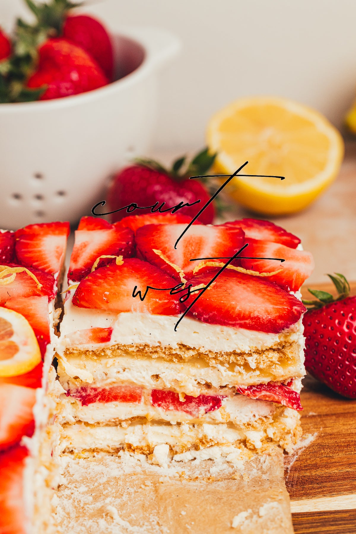 No-Bake Strawberry Lemon Icebox Cake (Exclusive Recipe)