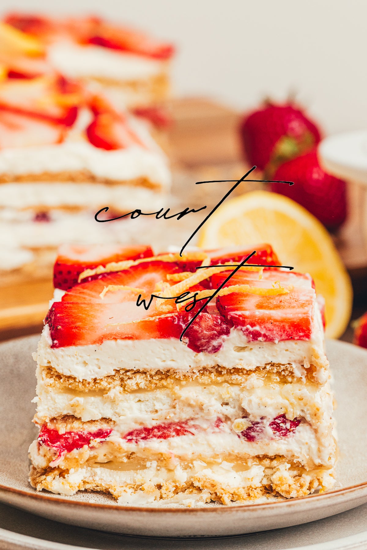 No-Bake Strawberry Lemon Icebox Cake (Exclusive Recipe)