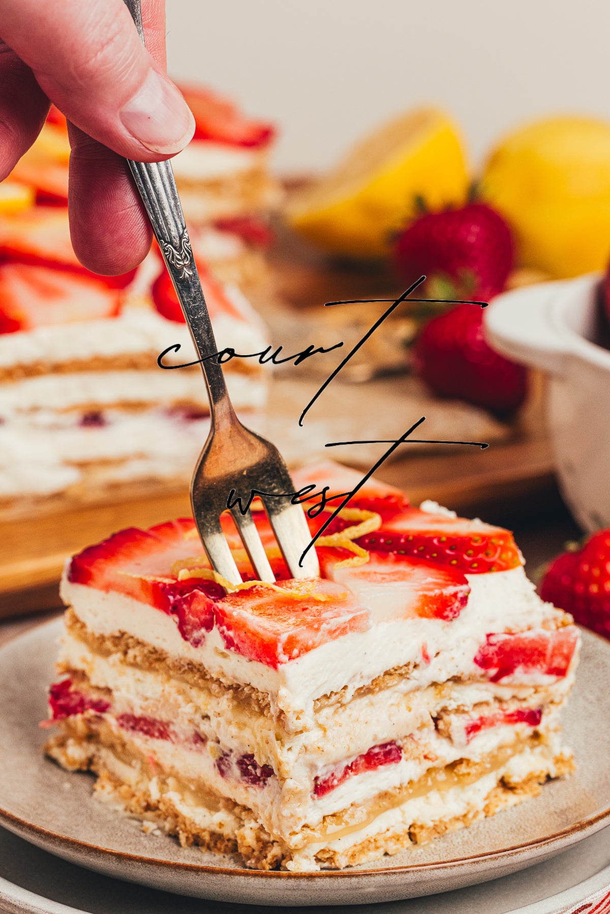No-Bake Strawberry Lemon Icebox Cake (Exclusive Recipe)