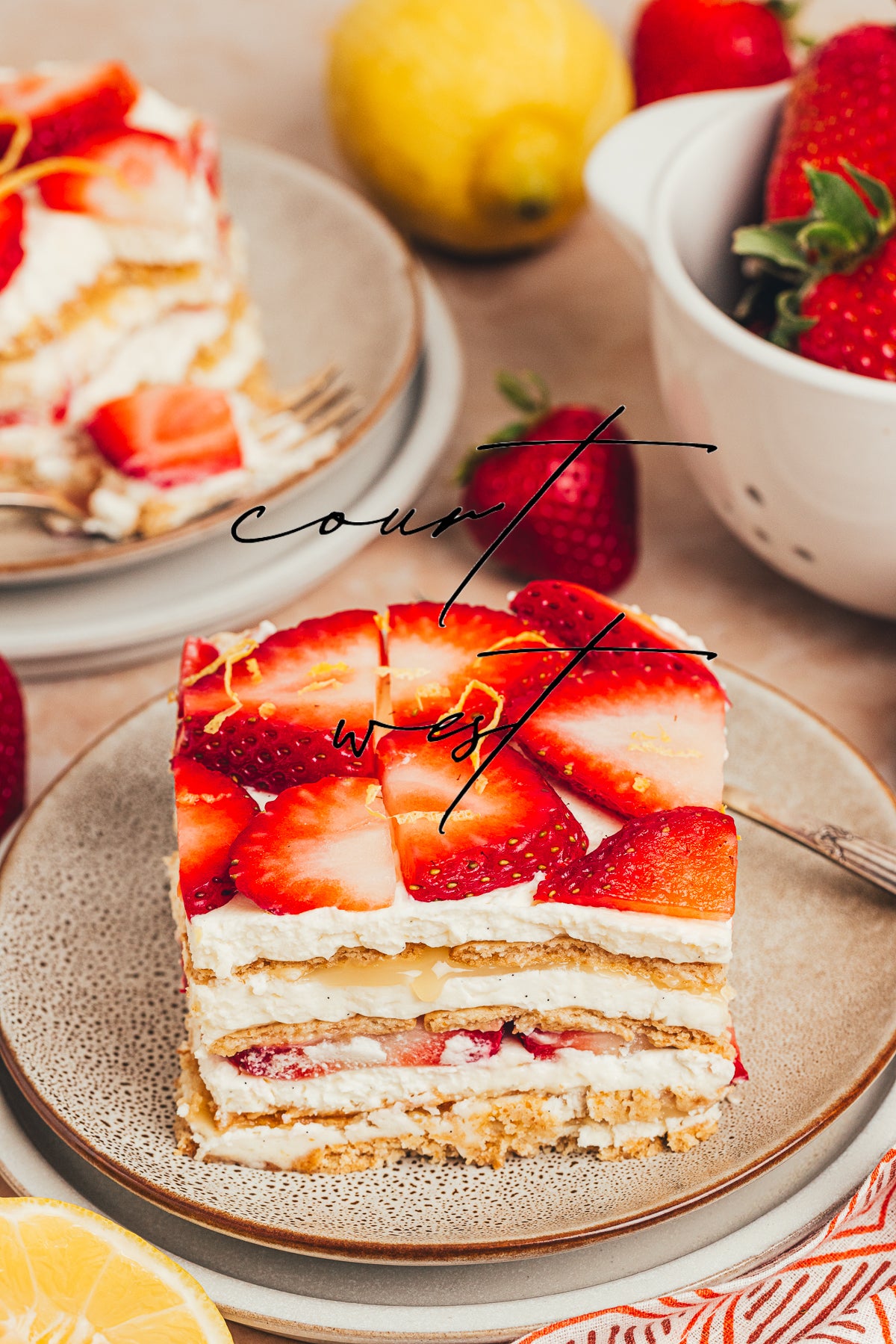No-Bake Strawberry Lemon Icebox Cake (Exclusive Recipe)