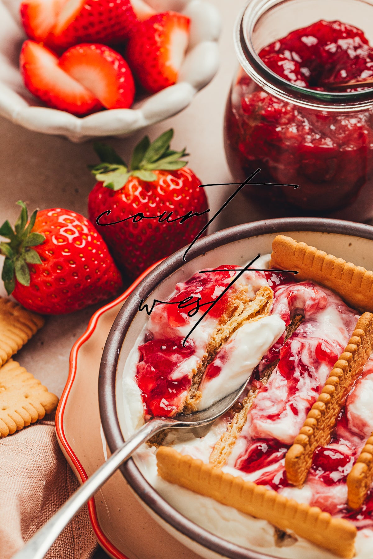 Viral Japanese Cheesecake - Strawberry (Mini Exclusive Recipe)